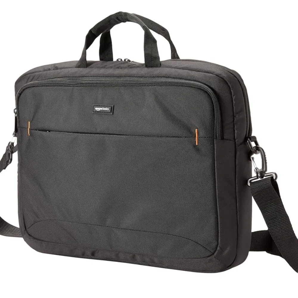 NWOT Amazon Black Basics 15 inch Laptop Case Bag, Fits Dell, HP, Lenovo, MacBook